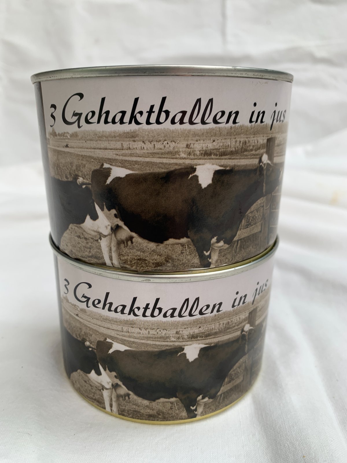 Vlees in blik Gehaktballen in Jus foto 2