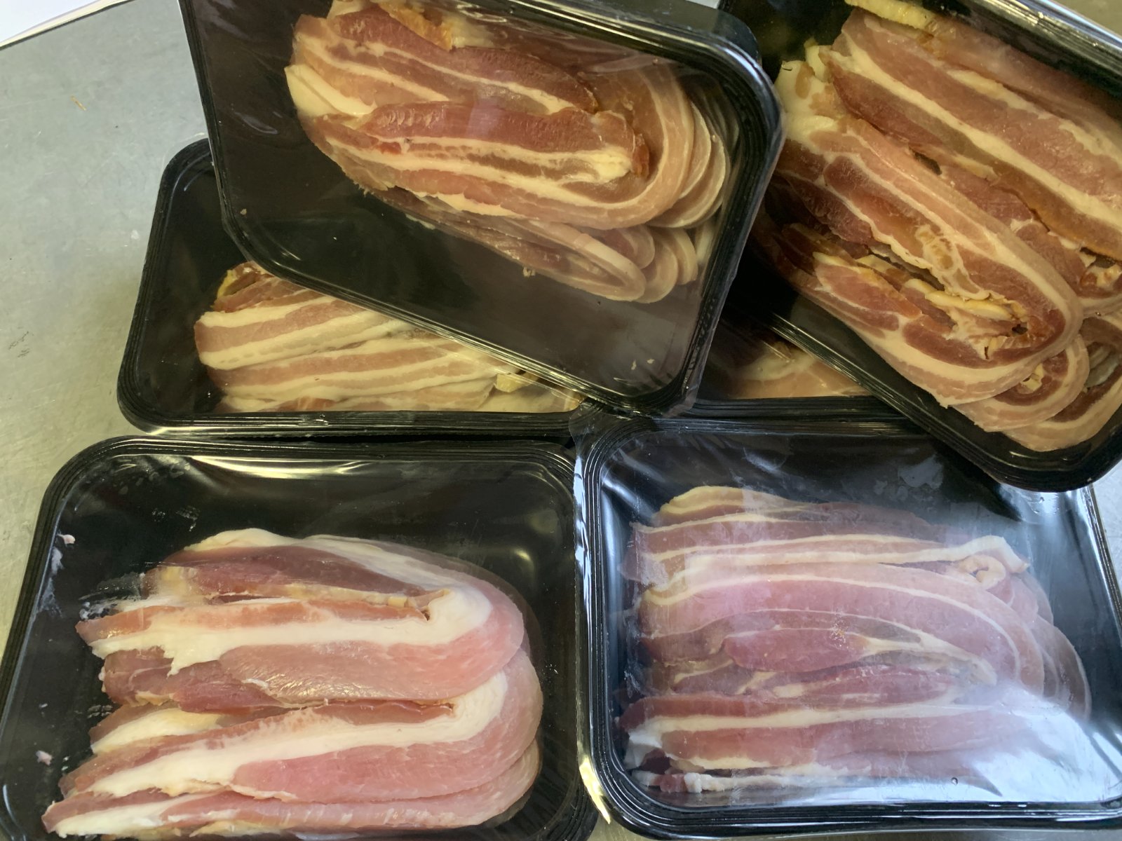Gesneden gerookt spek, 1 kilo